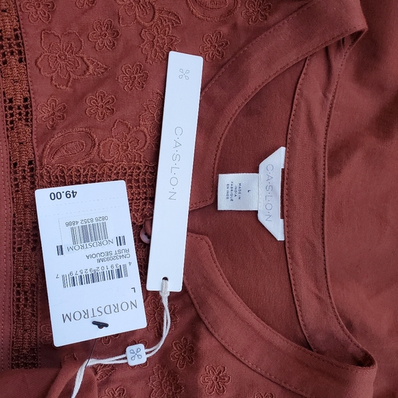 Rust Sequoia Cotton Top New with Tags!!/Large SOLD - Picture 6 of 7